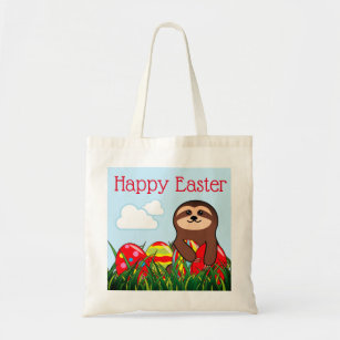 Canvas Shopping Tote Bag Happy Easter Easter Eggs B Holidays and Occasions Easter Beach for Women