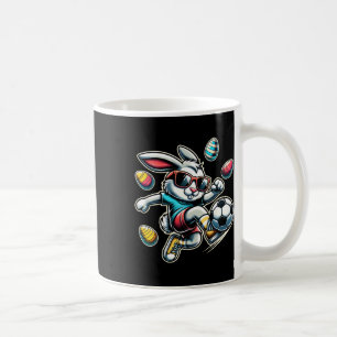 Happy Easter Soccer Boys Easter Bunny Funny Easter Coffee Mug