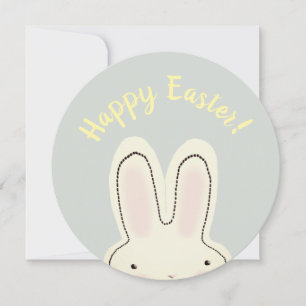 Happy Easter Spring bunny two sided funny Card