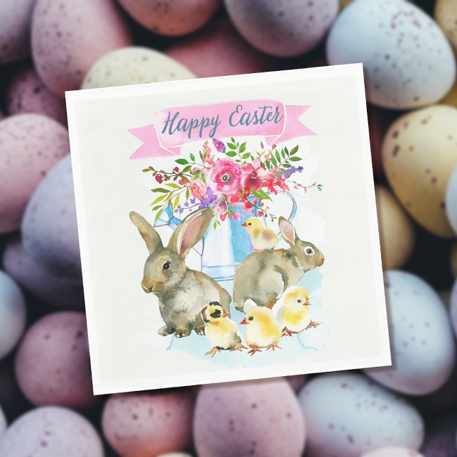 Happy Easter | Spring Day Napkin (Creator Uploaded)