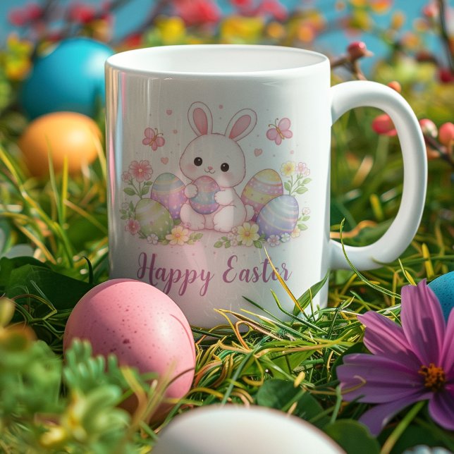 Happy Easter Spring Design - Cute Easter Bunny Mug (Creator Uploaded)
