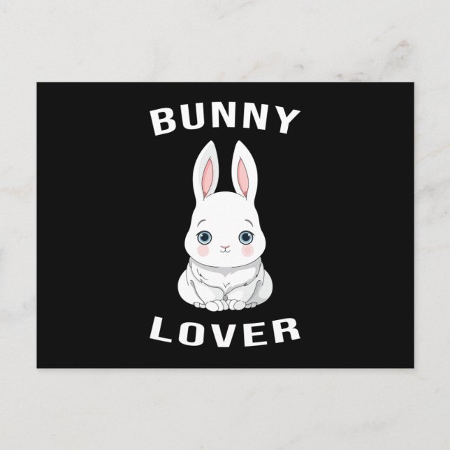 Happy Easter Spring Egg Bunny Lover Funny Gift Postcard (Front)