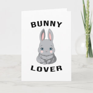 Happy Easter Spring Egg Cute Bunny Lover Gift Idea Card