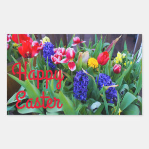 Happy Easter Spring Flowers #3 Stickers