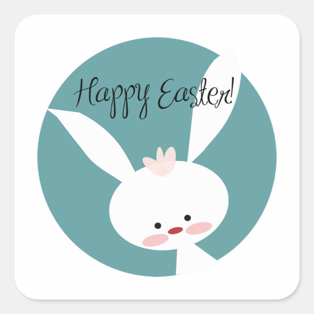 Happy Easter                     Square Sticker (Front)