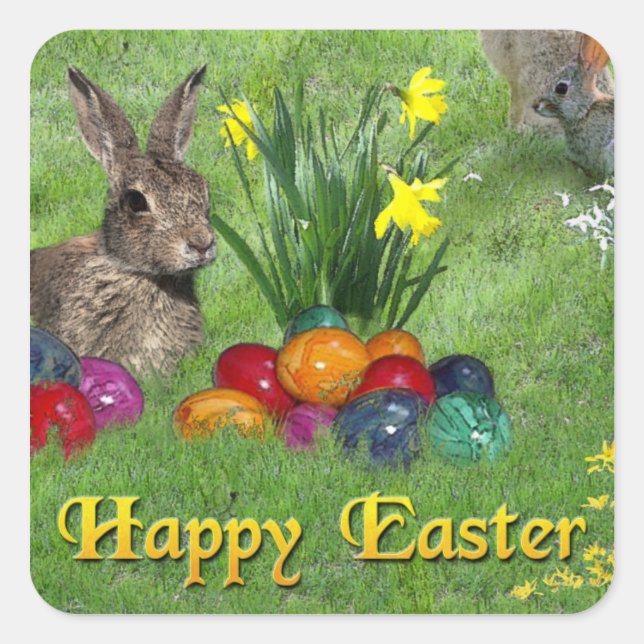 Happy Easter Sticker (Front)