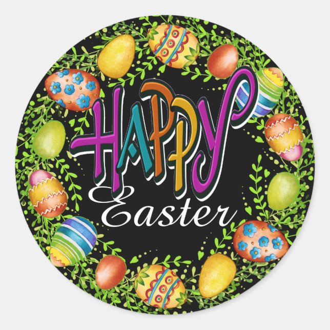 Happy Easter Sticker (Front)