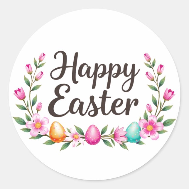 Happy Easter sticker  (Front)