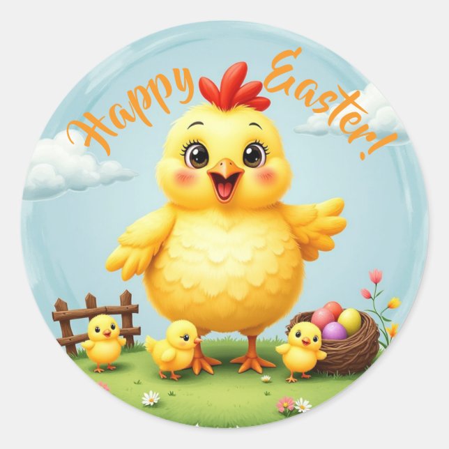 Happy Easter Sticker (Front)