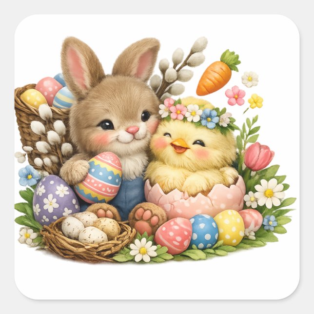 Happy Easter Sticker Sheet (Front)