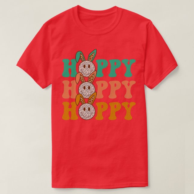 Happy Easter Sublimation Boho Style  T-Shirt (Design Front)