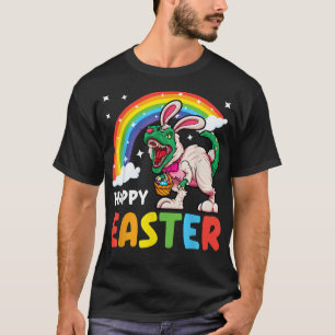 Happy Easter Sunday Resurrection Dino Tyrannosauru T-Shirt