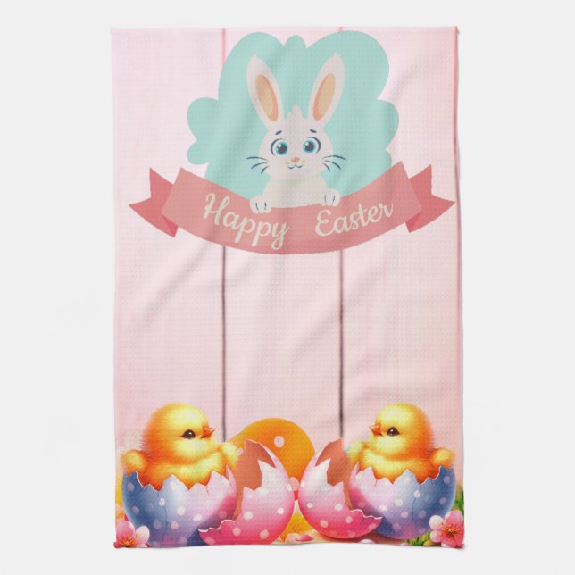 Happy Easter Tea Towel (Vertical)