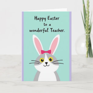 Happy Easter Teacher Card