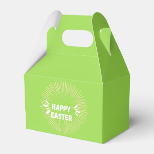 Happy Easter text on green Favour Box