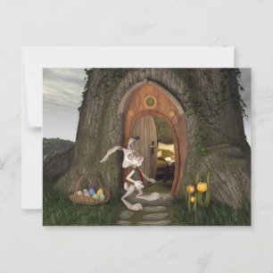 Happy Easter - The Rabbit House Postcard