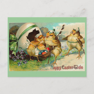 Happy Easter Tide Vintage Holiday Postcard