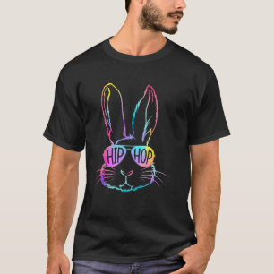 Happy Easter Tie Dye Bunny Sunglasses Hip Hop Men T-Shirt