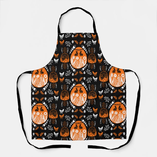 Happy Easter Time Holiday Gift Apron (Front)