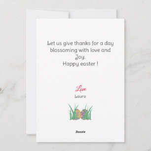 Happy Easter to friends, mum & baby photo custom Holiday Card