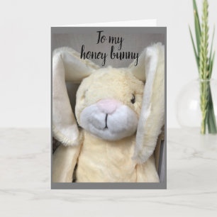 **HAPPY EASTER** TO MY **HONEY BUNNY** CARD