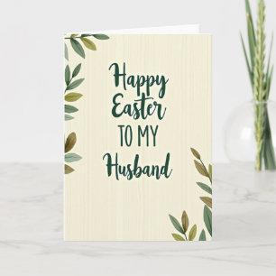 Happy Easter To My Husband Card