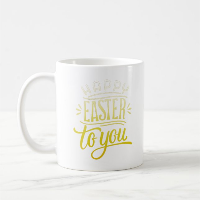 happy easter to you coffee mug (Left)