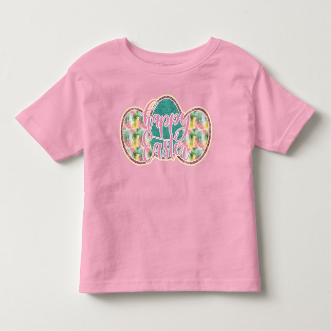 Happy Easter Toddler Tee (Front)