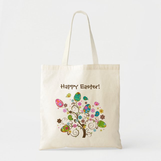 Happy Easter Tote Bag (Front)