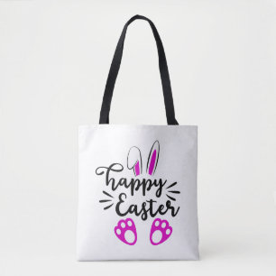 Happy easter tote bag