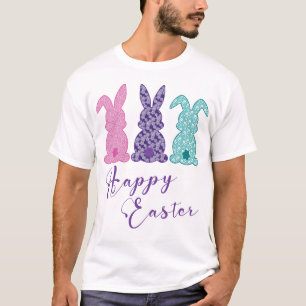 Happy Easter: Trio of Lace Bunnies T-Shirt