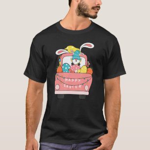 Happy Easter Truck Easter Bunny Gnome Easter Egg H T-Shirt