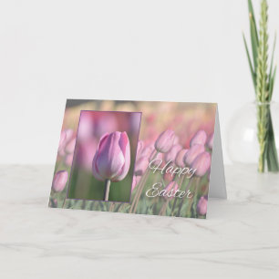 Happy Easter Tulips Card