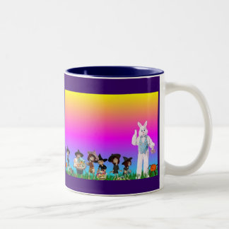 Happy Easter! Two-Tone Coffee Mug