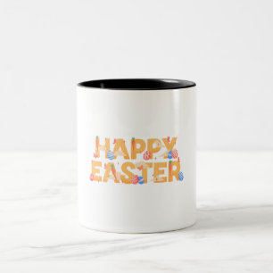 Happy Easter Two-Tone Coffee Mug