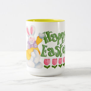 Happy Easter Two-Tone Coffee Mug