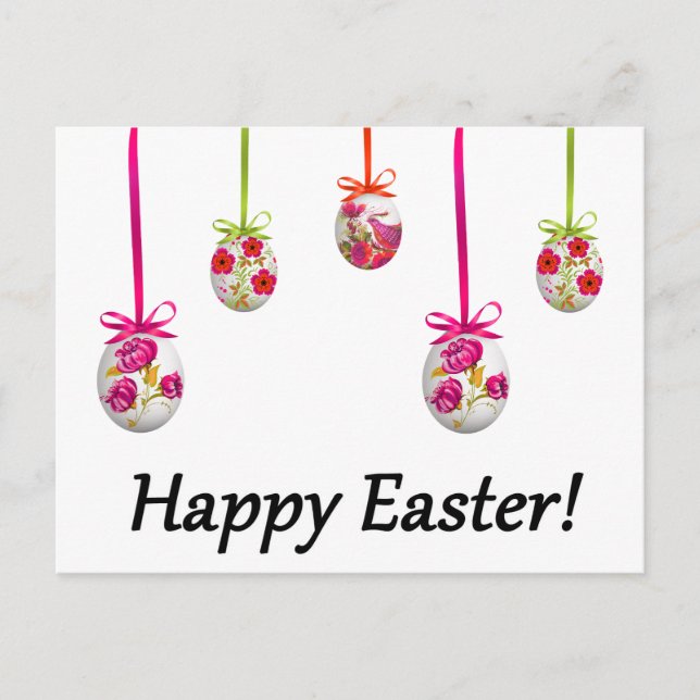 Happy Easter! (Ukrainian-inspired) Postcard (Front)