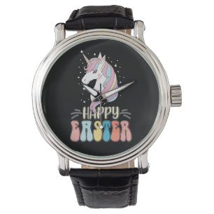 Happy Easter Unicorn Bunny Rabbit Eggs Watch