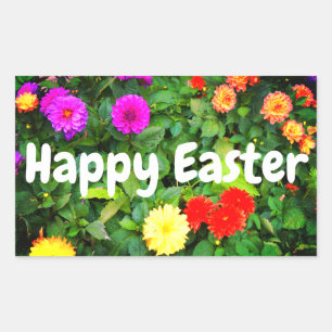 Happy Easter Various Dahlias #1-2 Stickers