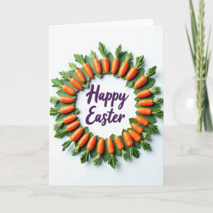Happy Easter Vegetable Wreath Card