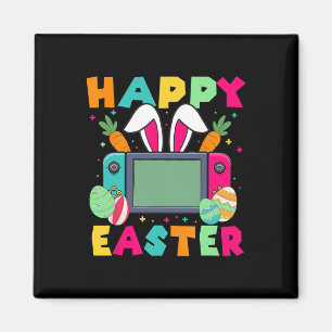 Happy Easter Video Game Bunny Gaming Controller Ga Magnet
