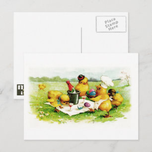 Happy Easter. Vintage Chicks Easter Postcards