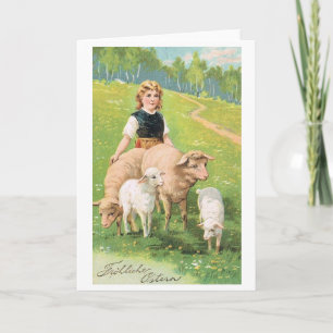 Happy Easter! Vintage German Easter Card