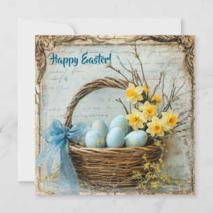 Happy Easter vintage greeting card