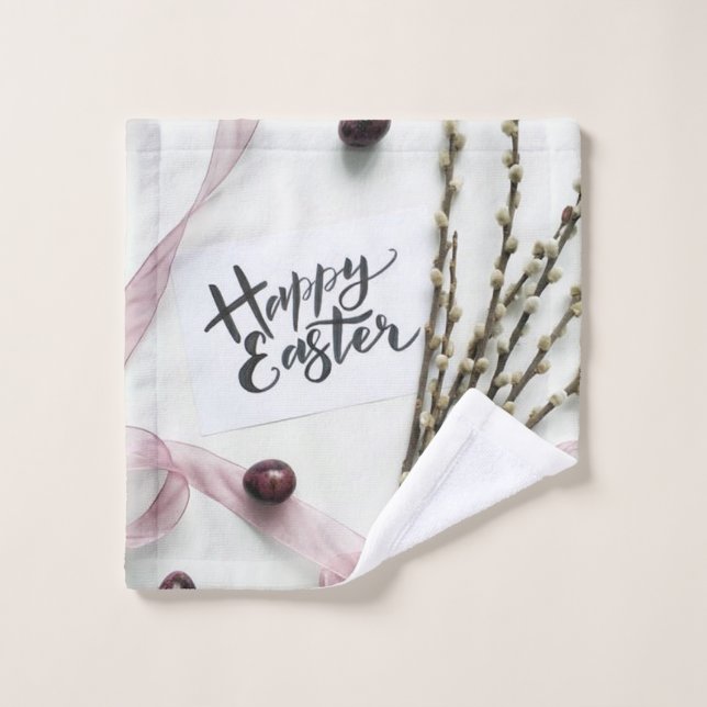 HAPPY EASTER WASH CLOTH (Wash Cloth)