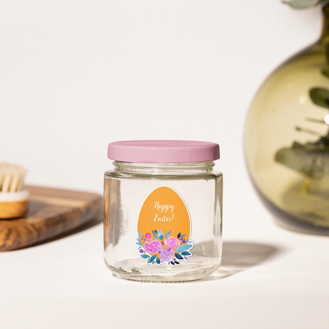 Happy Easter watercolor floral egg (Creator Uploaded)