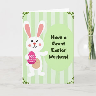 Happy Easter Weekend Bunny Card