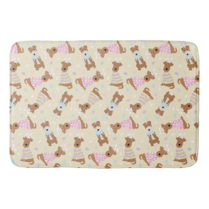 Happy Easter Welsh Terrier Dogs Bath Mat