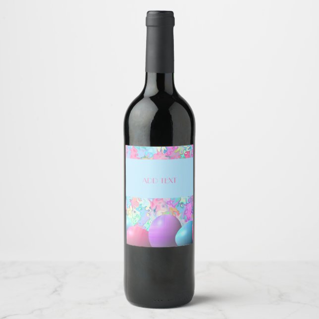 HAPPY EASTER  WINE LABEL (Front)