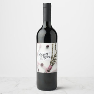 HAPPY EASTER WINE LABEL
